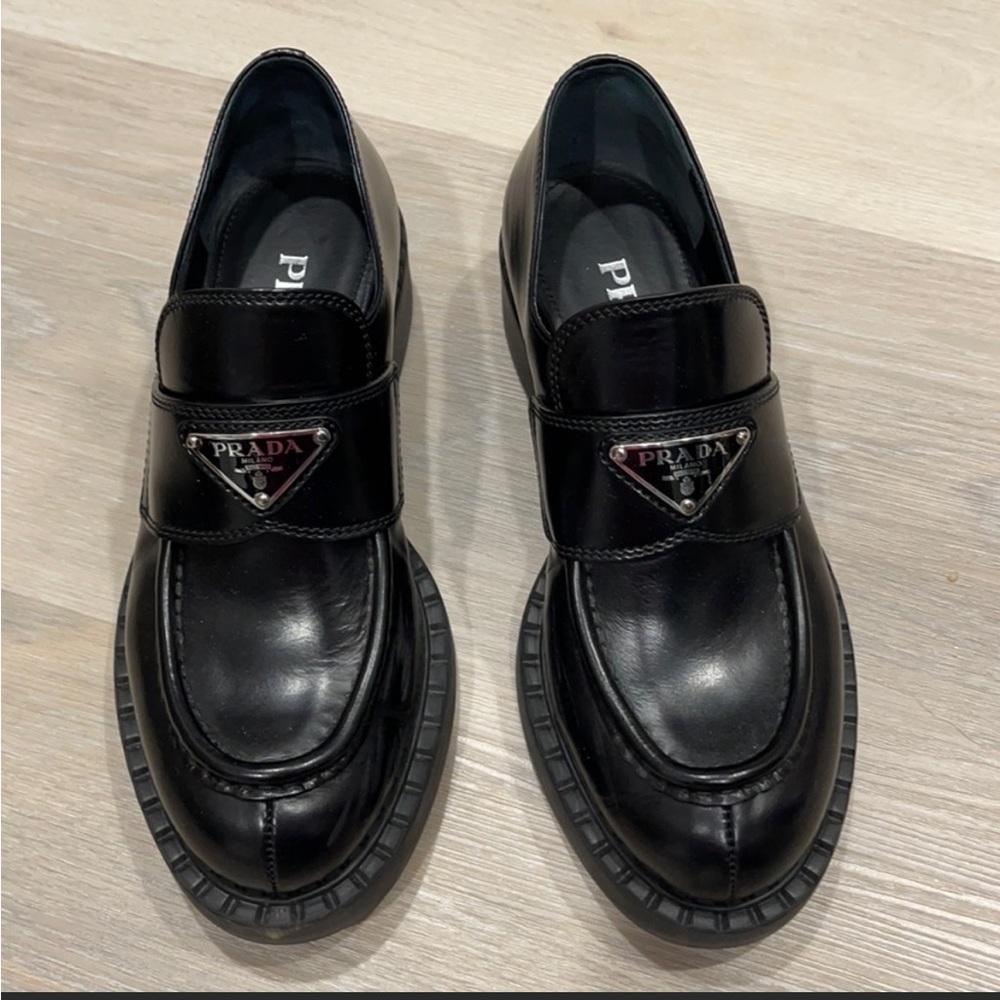 Prada monolith loafers